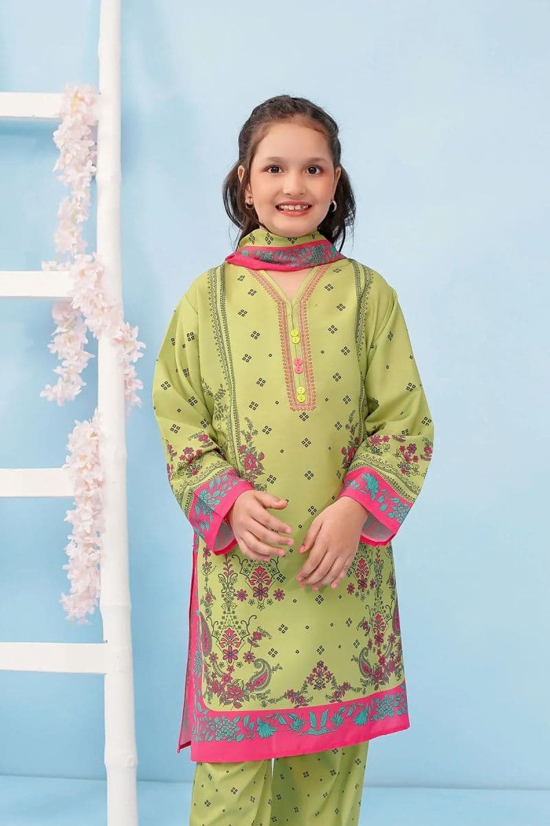 Poly Lawn Digital Printed 3 Pc Suit