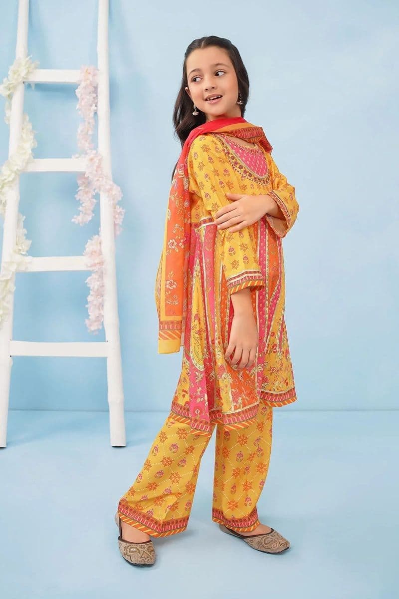 Poly Lawn Digital Printed 3 Pc Suit thumbnail