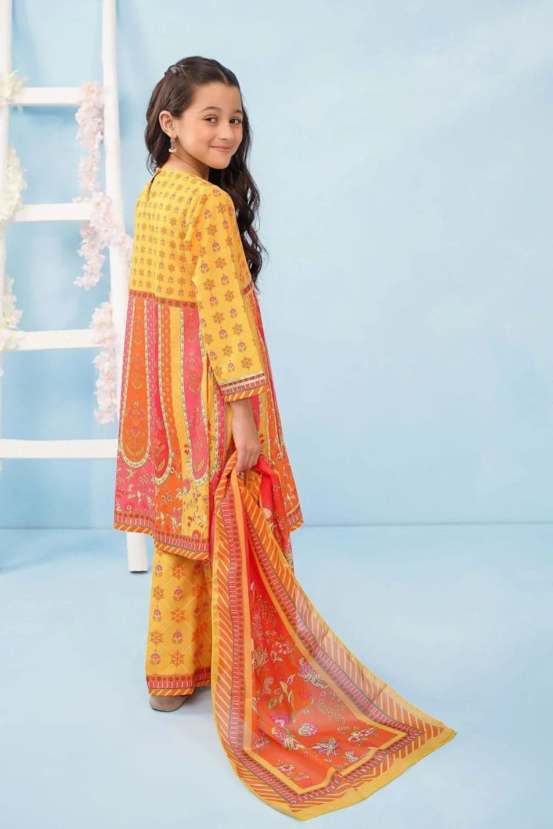 Poly Lawn Digital Printed 3 Pc Suit thumbnail