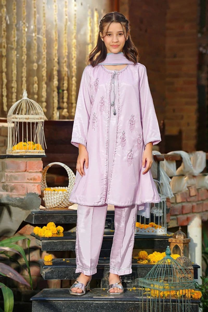 Cotton Silk Hand Adda Work 3 Pc Suit thumbnail