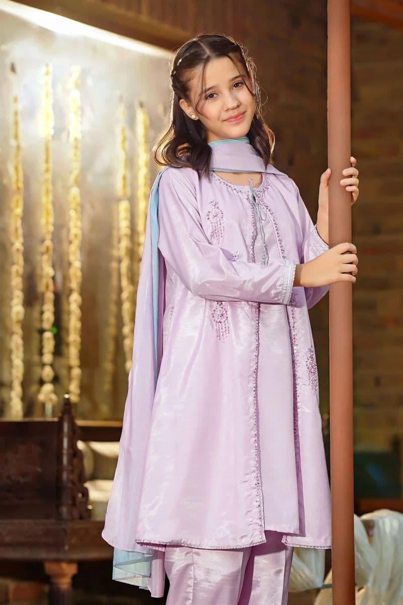 Cotton Silk Hand Adda Work 3 Pc Suit thumbnail