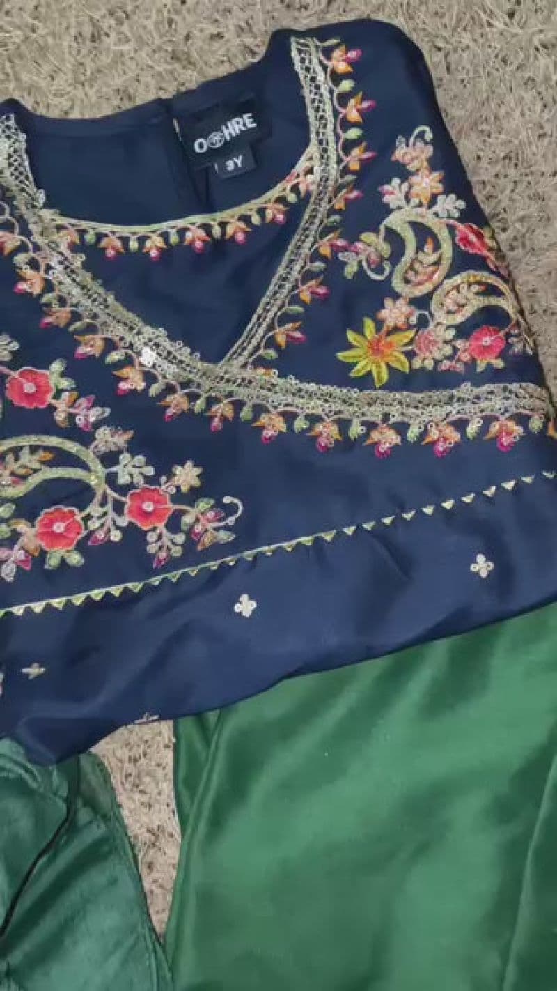 Raw Silk Embroidered 3 Pc Suit thumbnail