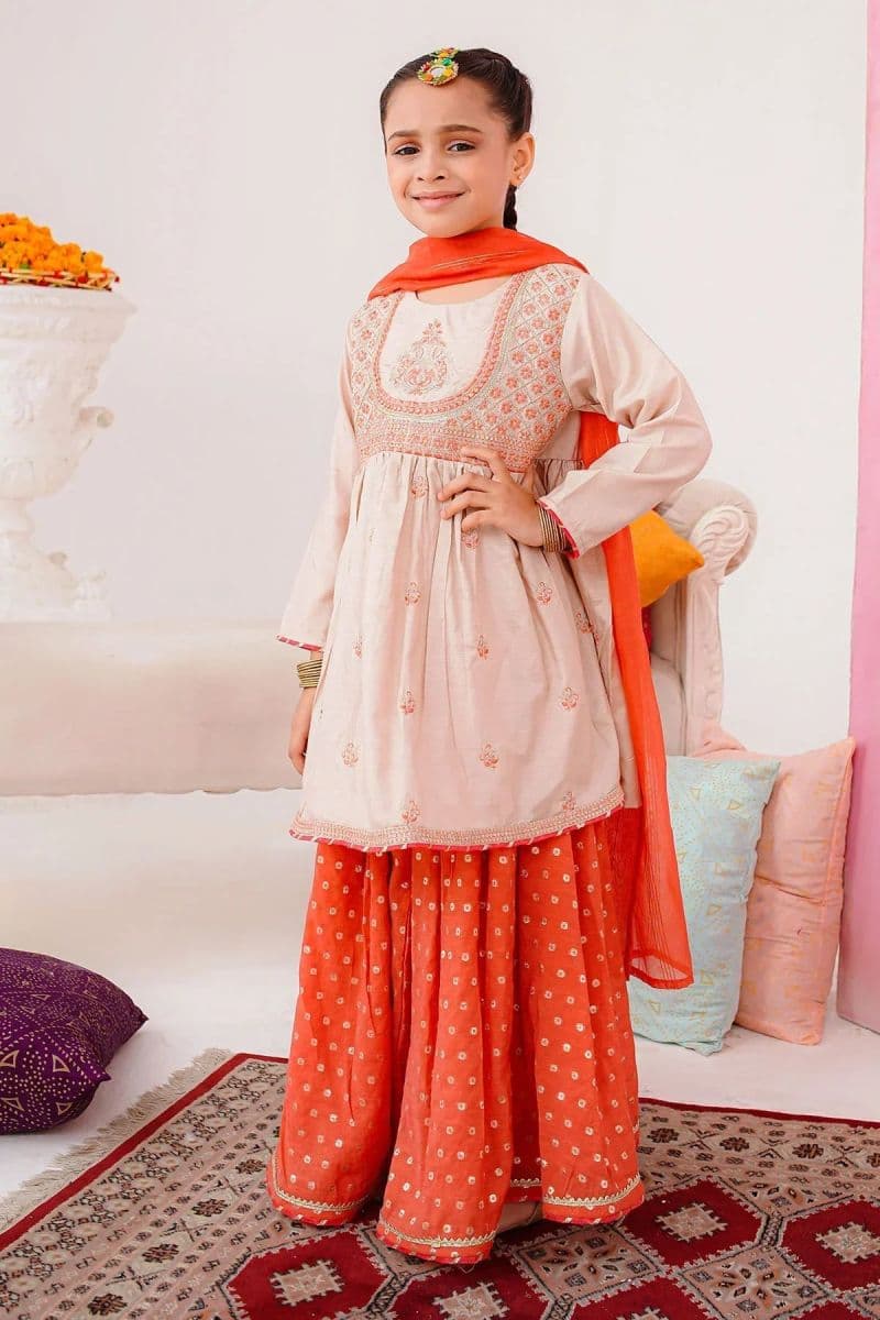 Cotton Silk Embroidered 3 Pc Suit thumbnail