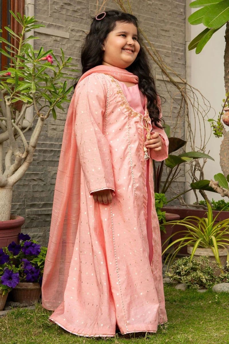 Viscose Jacquard Hand Adda Work 3 Pc Suit thumbnail