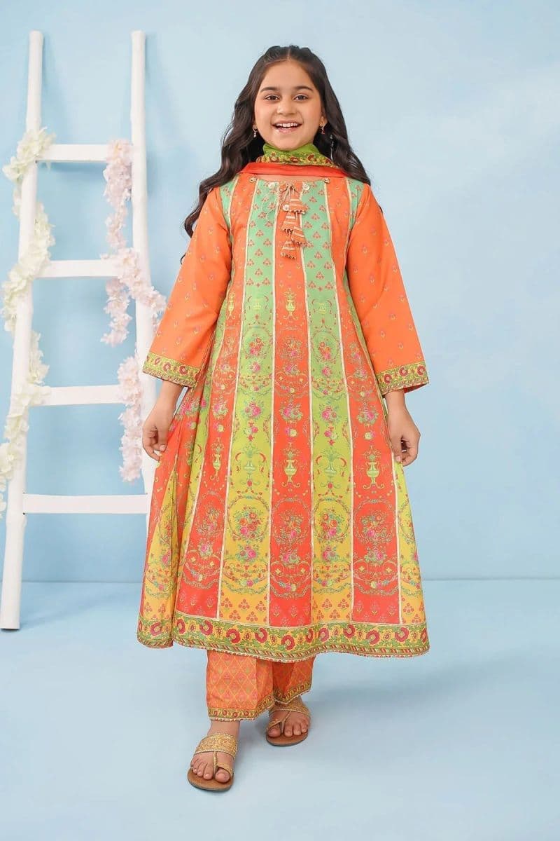 Poly Lawn Digital Printed 3 Pc Suit thumbnail