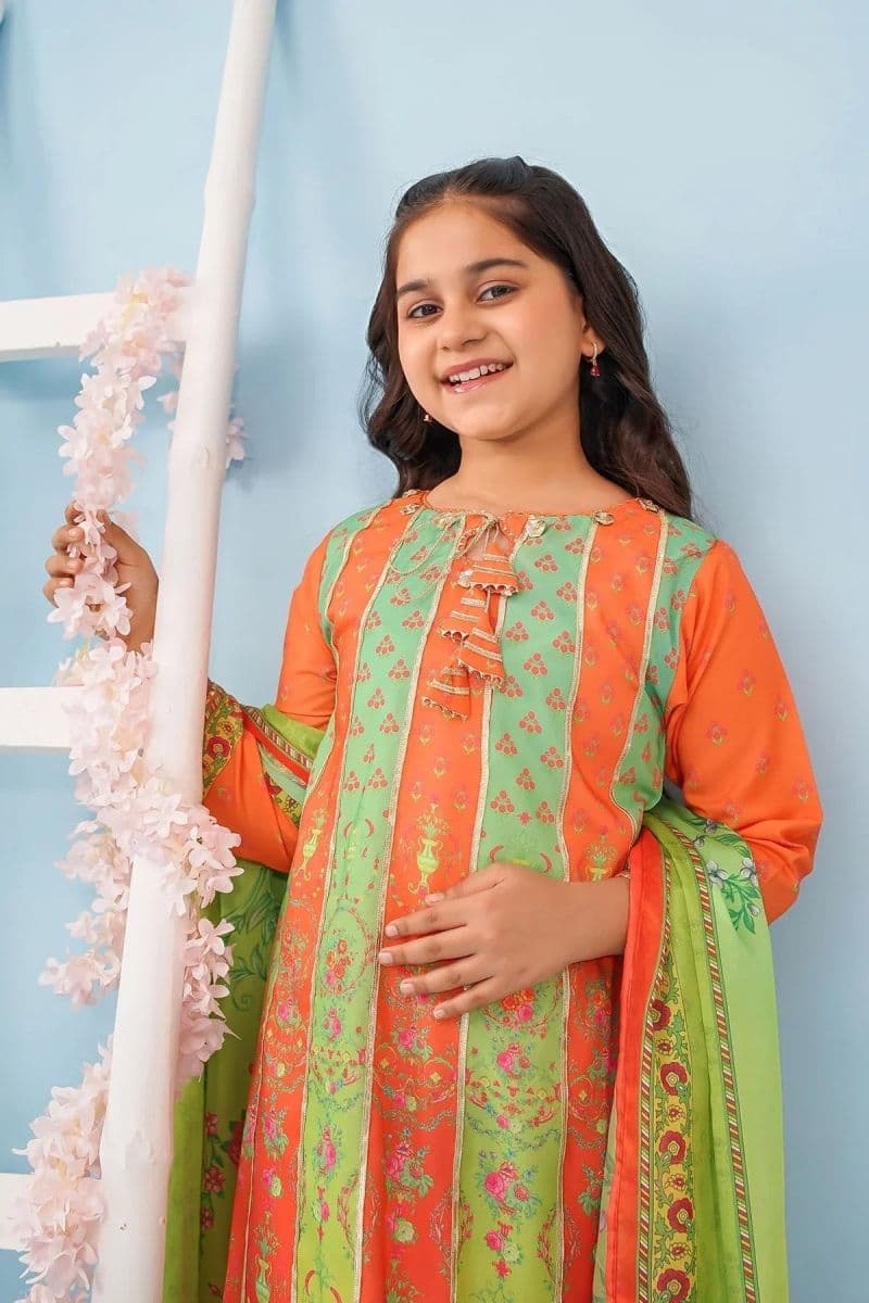 Poly Lawn Digital Printed 3 Pc Suit thumbnail