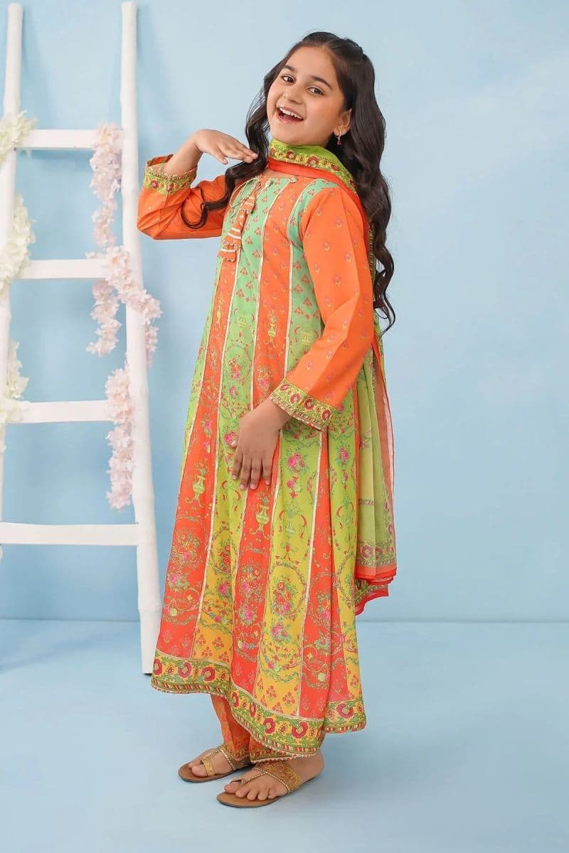 Poly Lawn Digital Printed 3 Pc Suit thumbnail