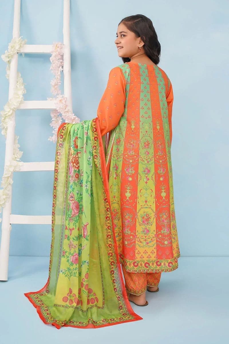 Poly Lawn Digital Printed 3 Pc Suit thumbnail