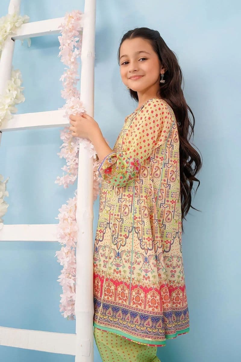 Poly Lawn Digital Printed 3 Pc Suit thumbnail