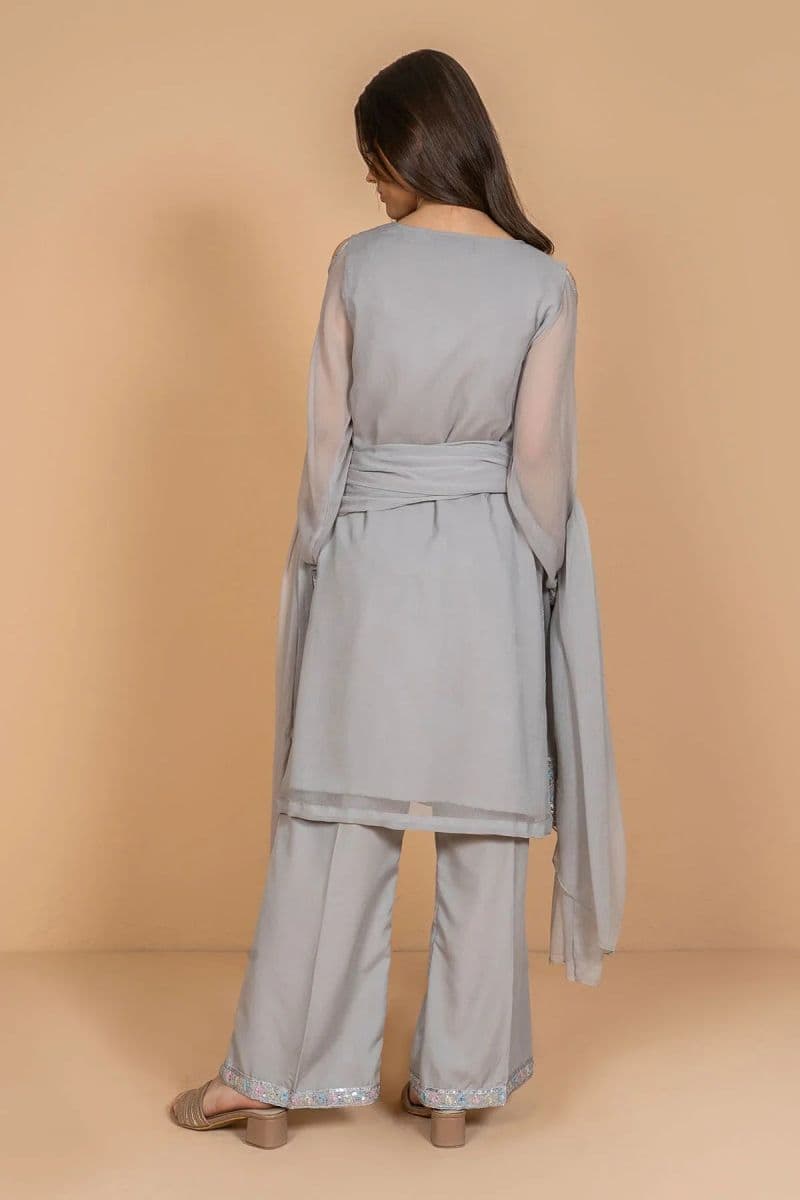 Chiffon Embroidered 3 Pc Suit thumbnail