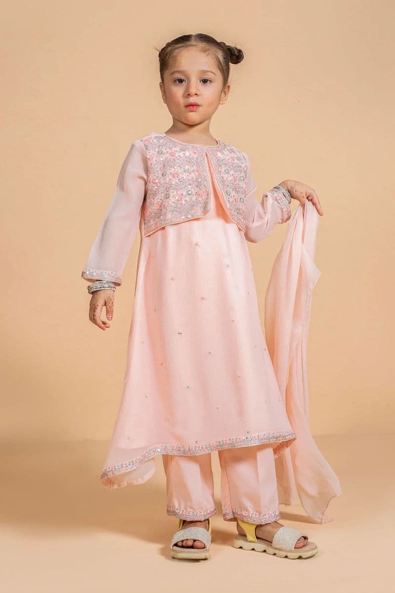 Chiffon Embroidered 3 Pc Suit