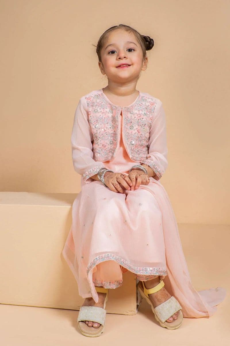 Chiffon Embroidered 3 Pc Suit