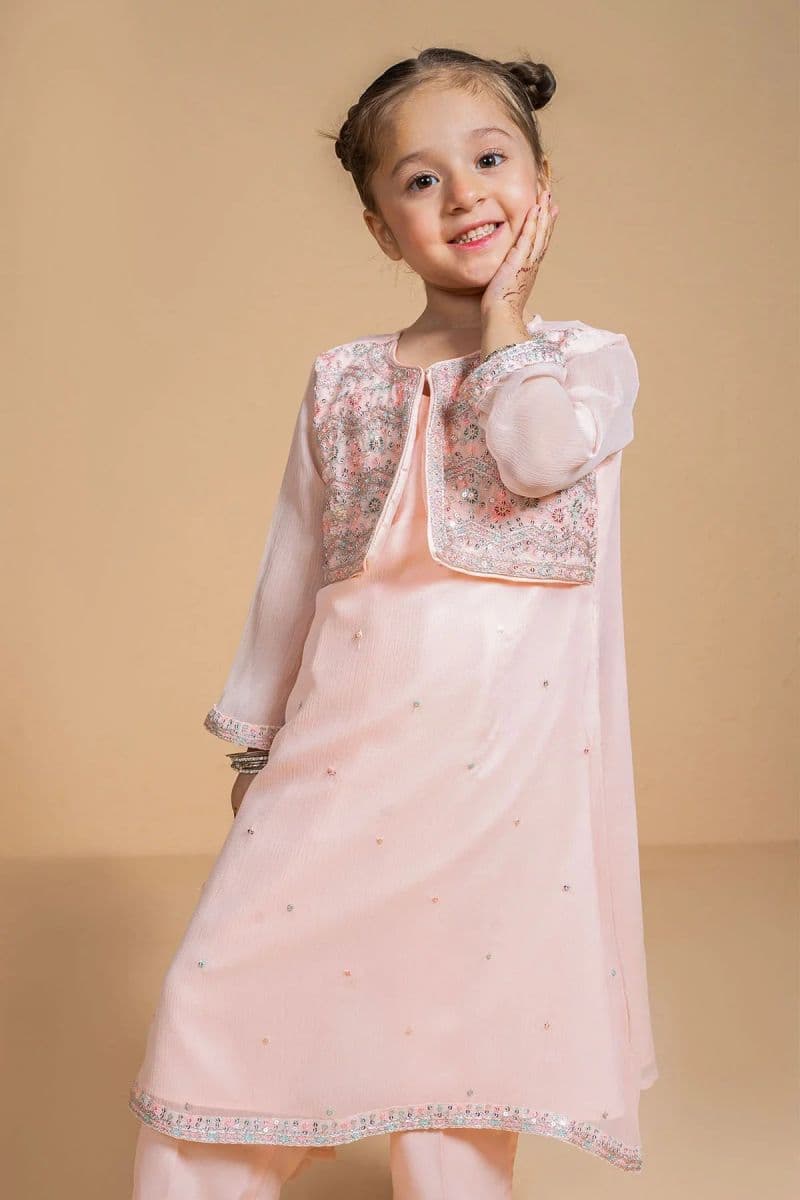 Chiffon Embroidered 3 Pc Suit