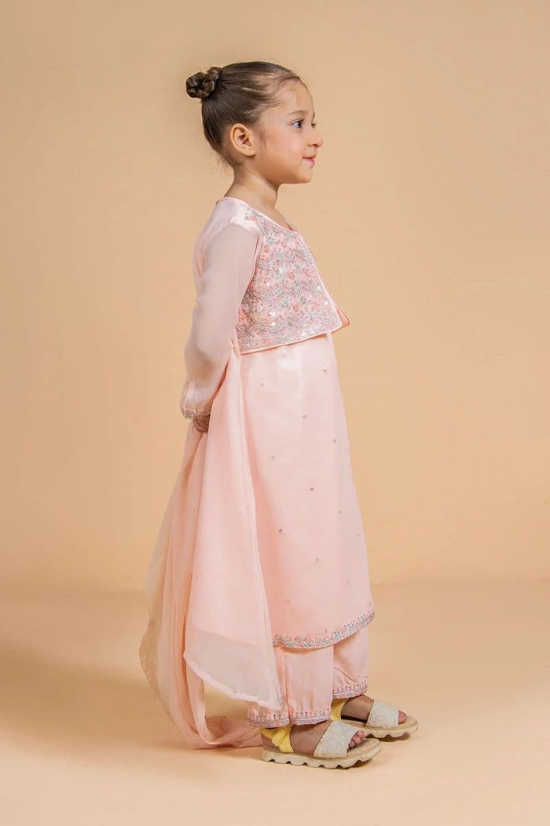 Chiffon Embroidered 3 Pc Suit