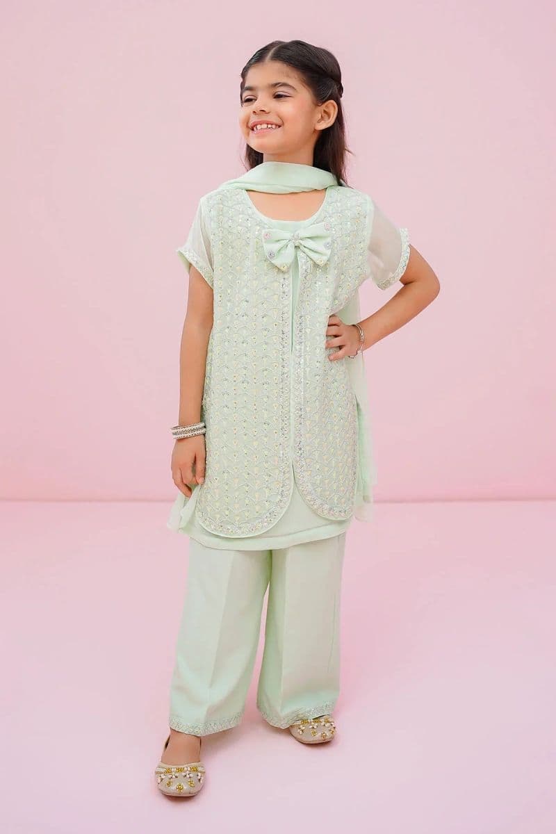 Chiffon Embroidered 3 Pc Suit thumbnail
