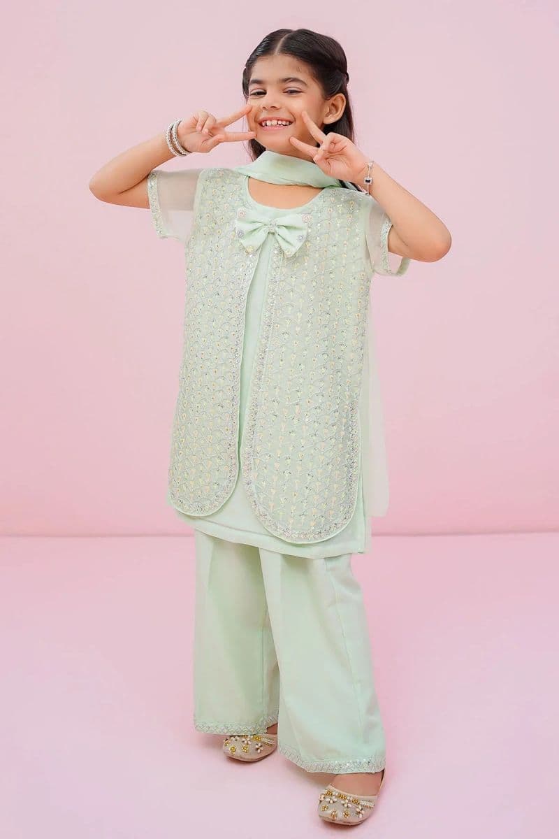 Chiffon Embroidered 3 Pc Suit thumbnail