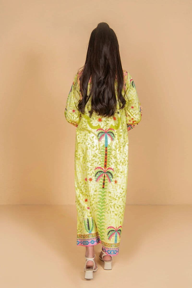 Poly Lawn Digital Printed Kaftan thumbnail