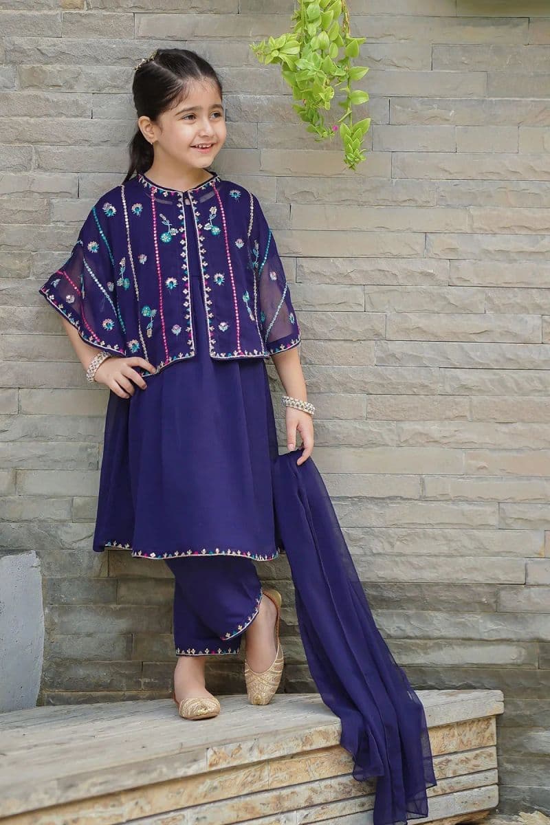 Chiffon Embroidered 3 Pc Suit thumbnail
