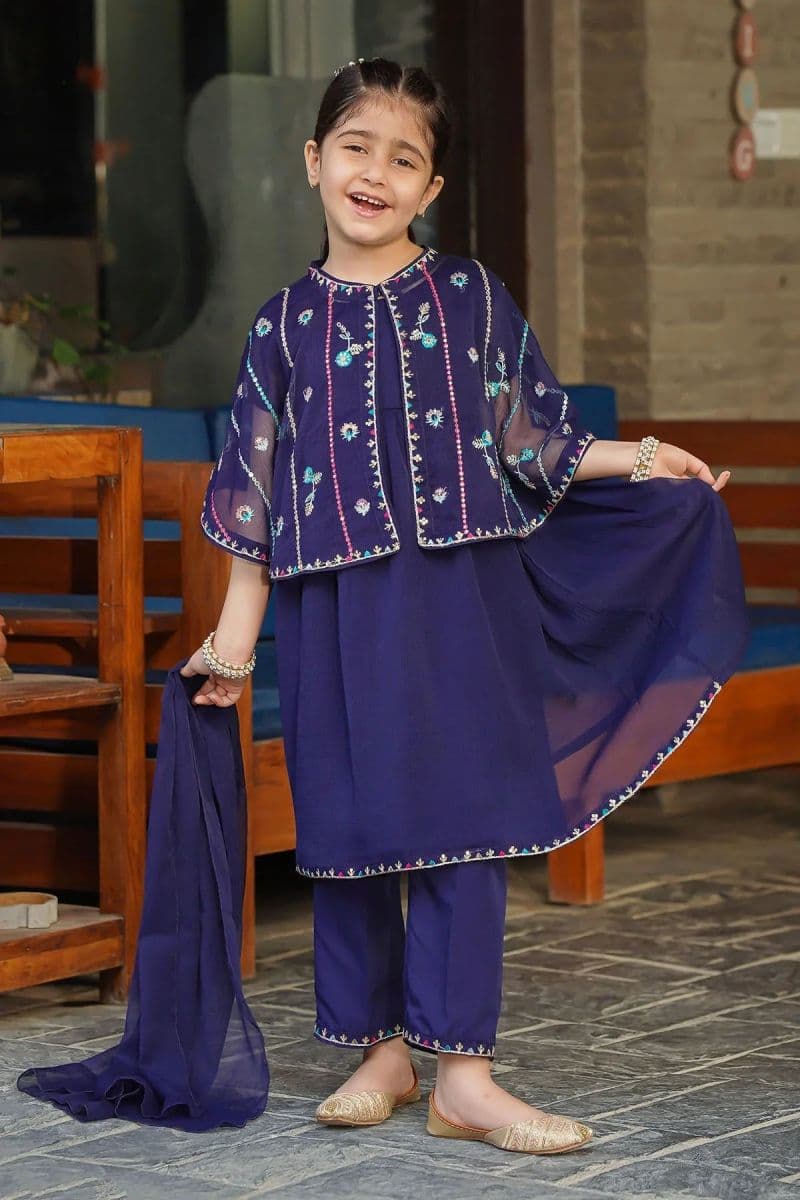 Chiffon Embroidered 3 Pc Suit thumbnail