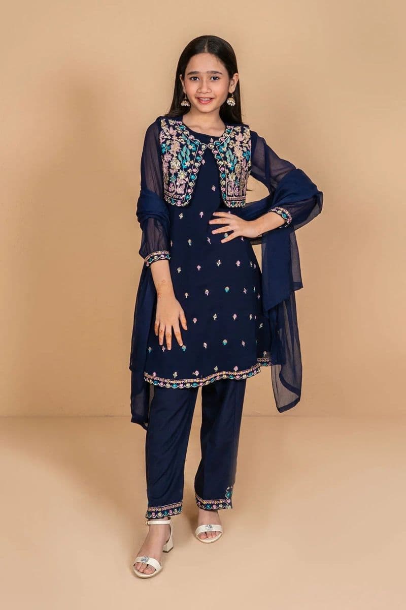 Chiffon Embroidered 3 Pc Suit thumbnail
