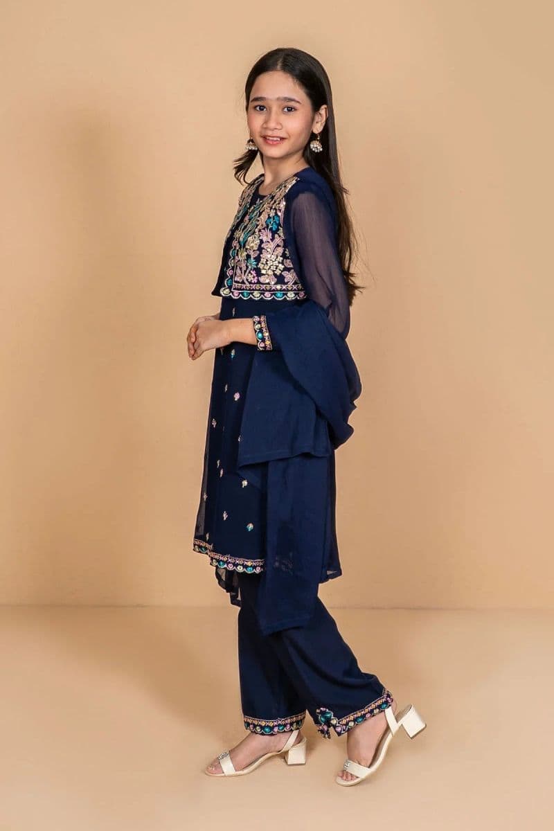 Chiffon Embroidered 3 Pc Suit thumbnail