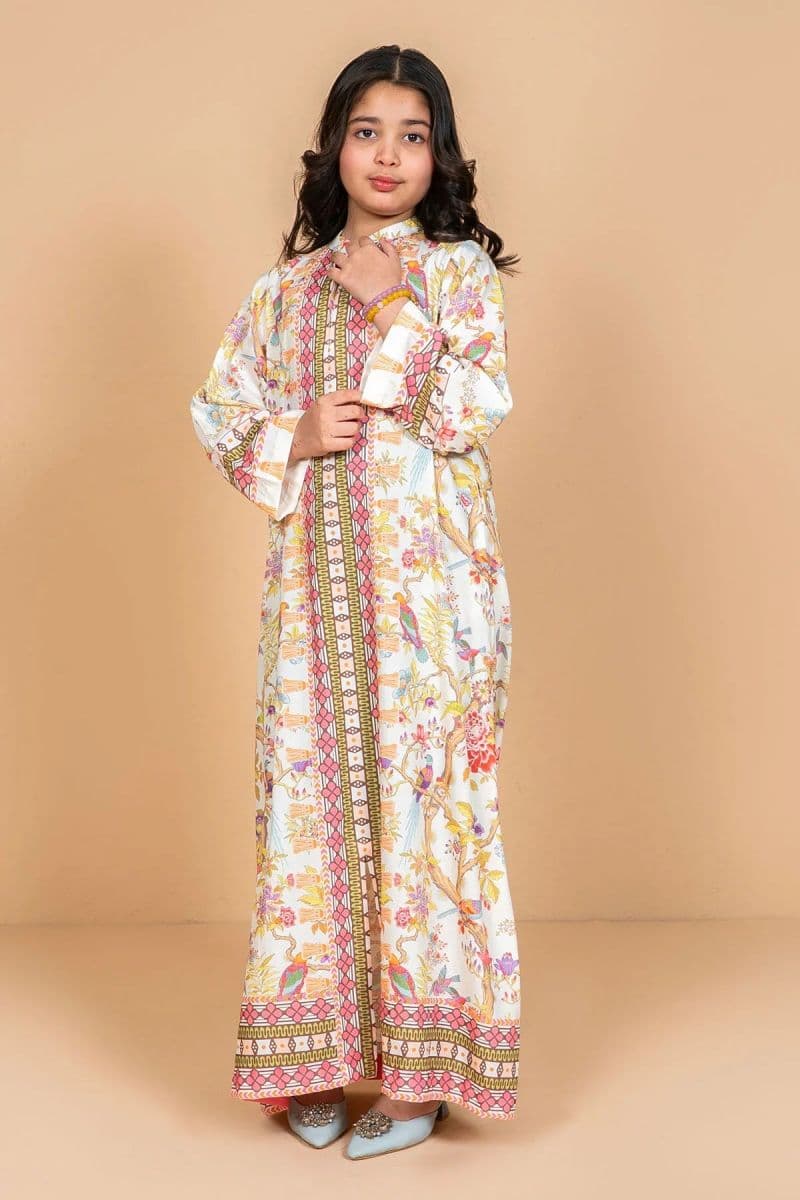 Poly Lawn Digital Printed Kaftan