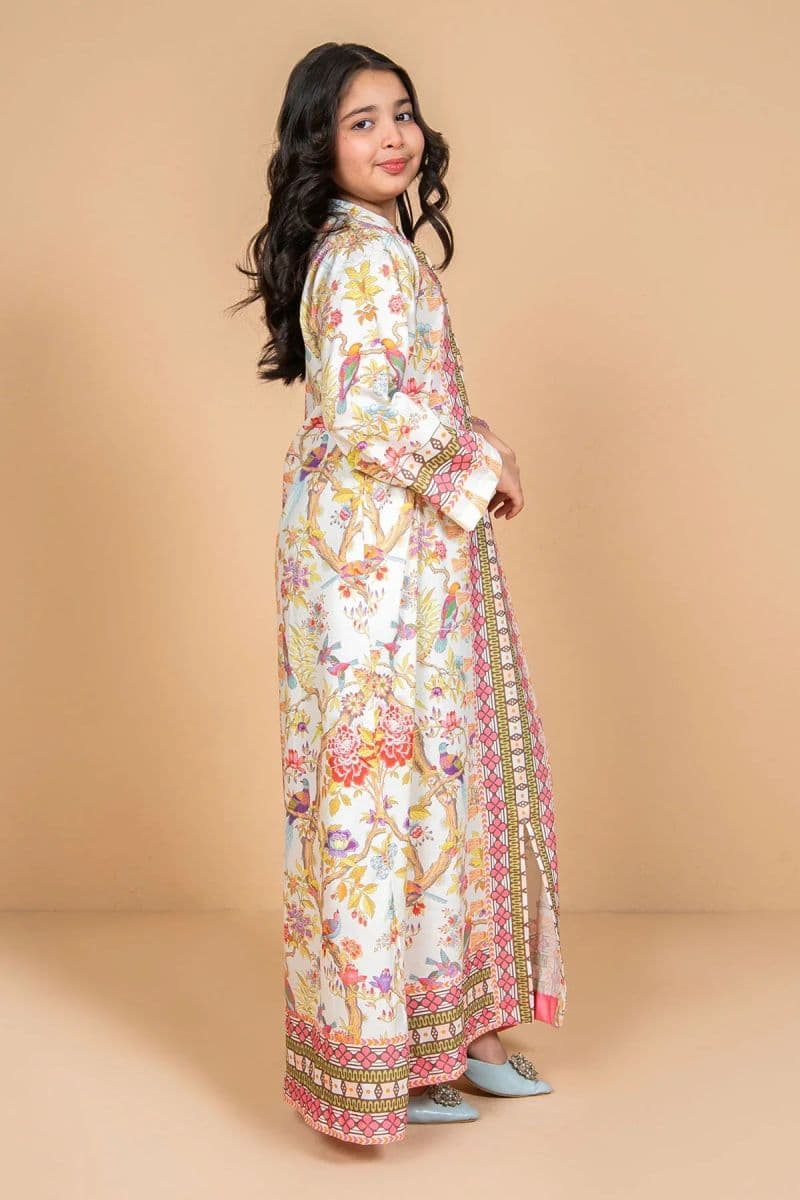 Poly Lawn Digital Printed Kaftan