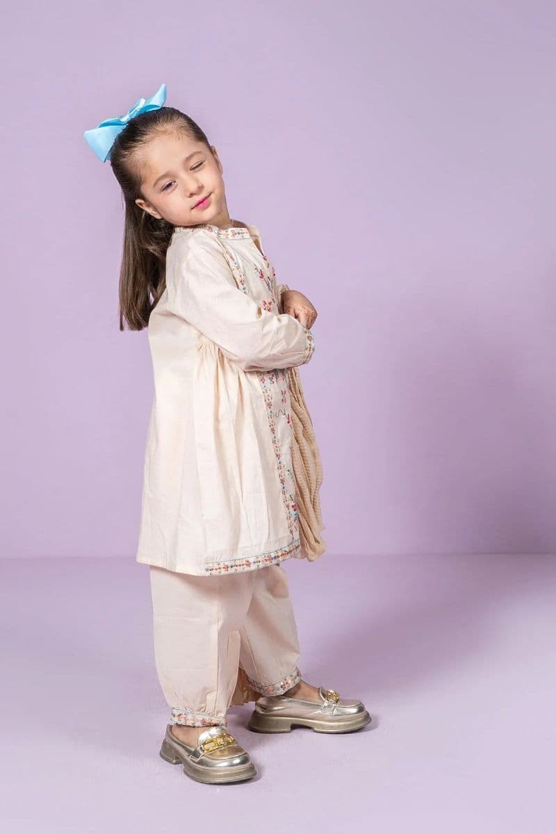 Cotton Embroidered 3 Pc Suit thumbnail