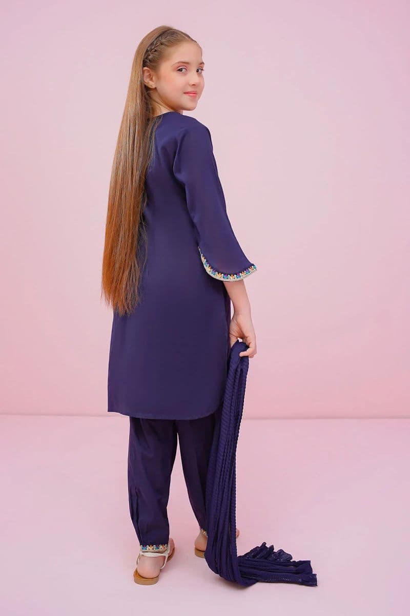 Cotton Embroidered 3 Pc Suit thumbnail