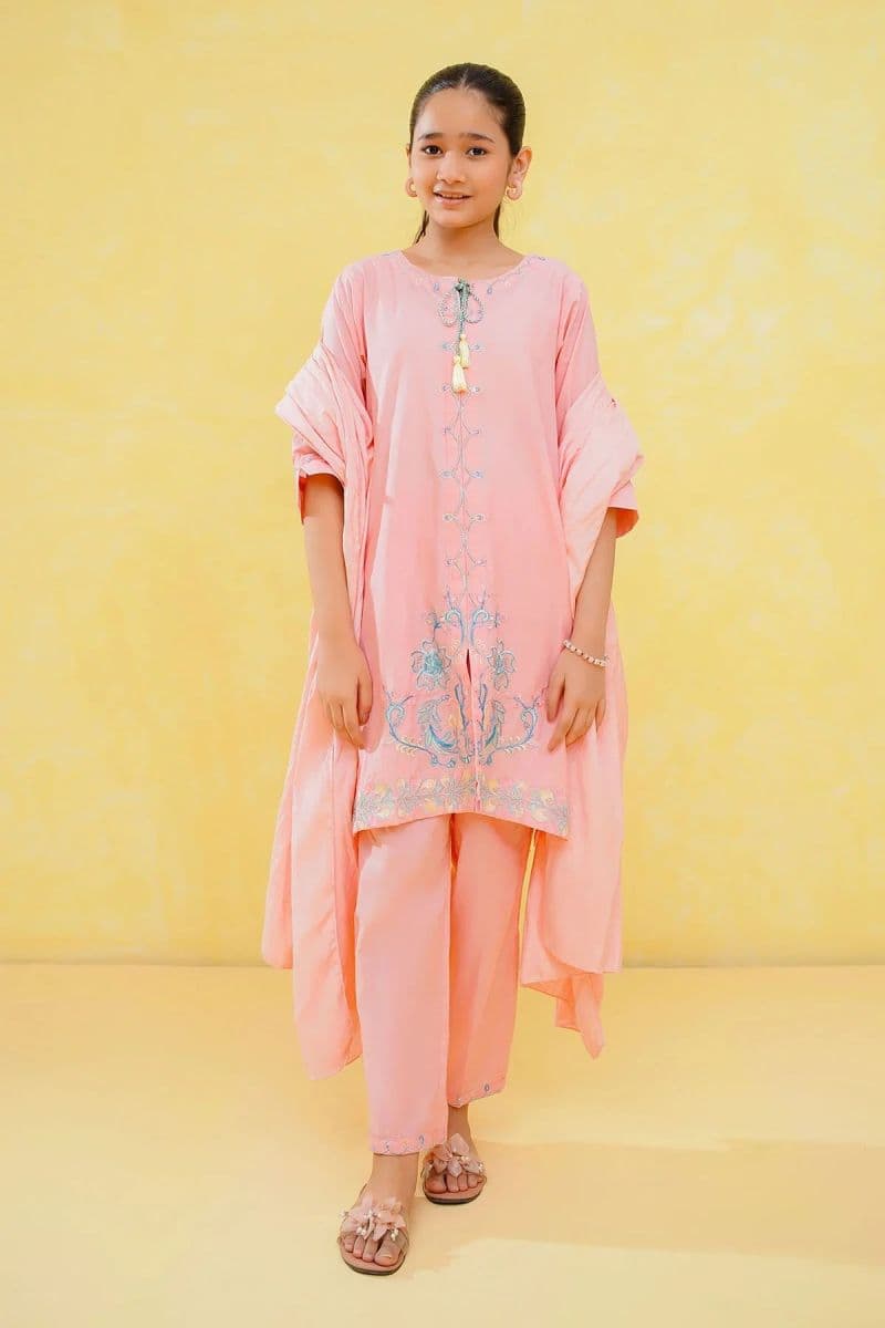 Cotton Embroidered 3 Pc Suit thumbnail