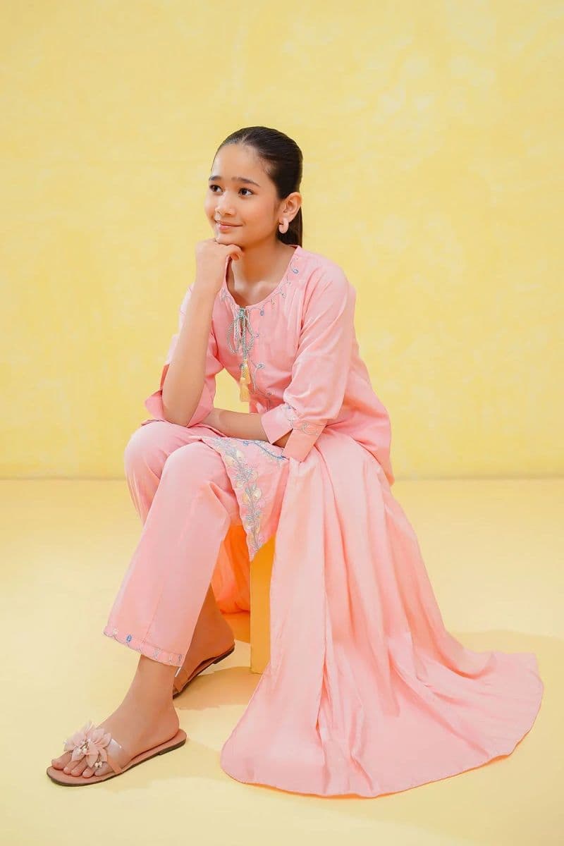 Cotton Embroidered 3 Pc Suit thumbnail
