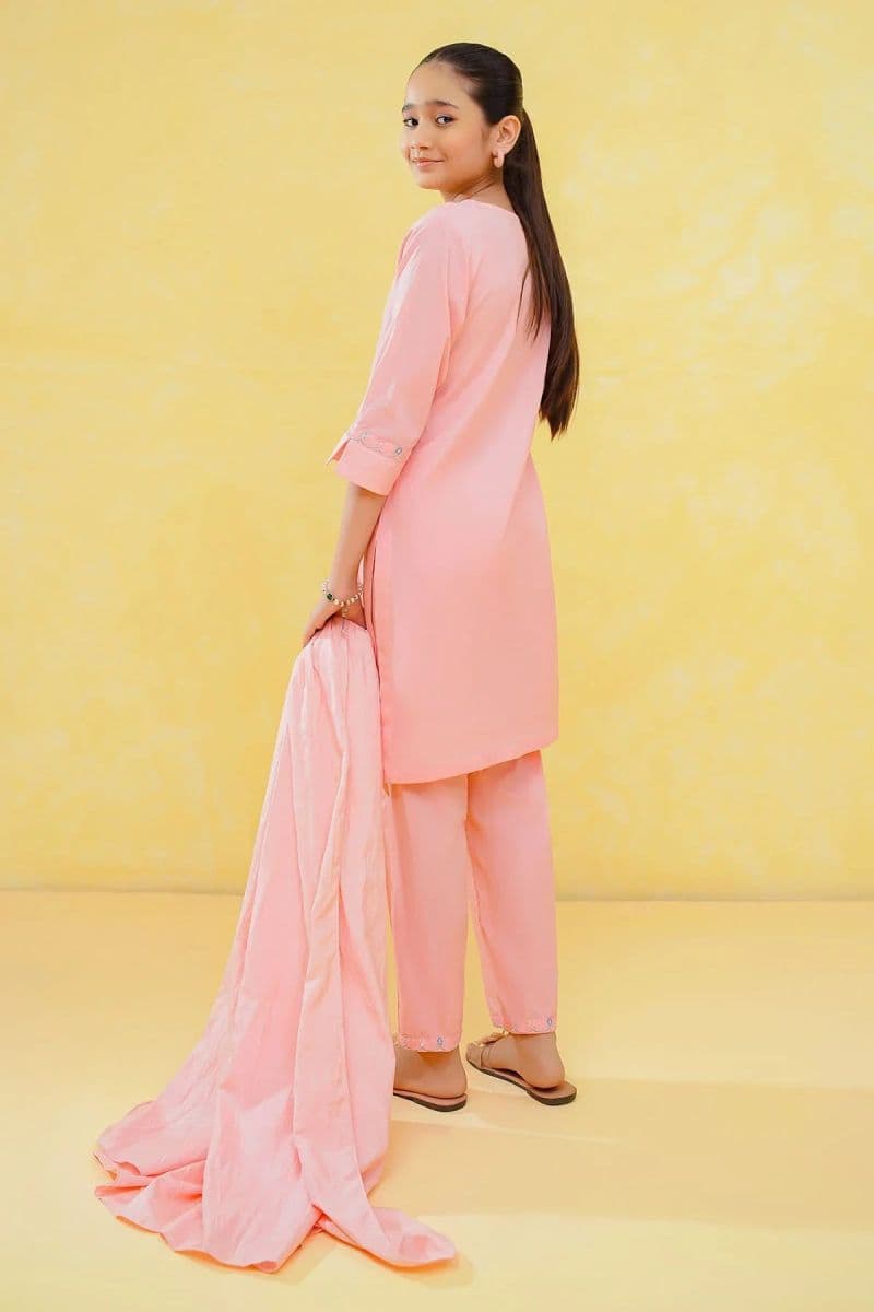 Cotton Embroidered 3 Pc Suit thumbnail