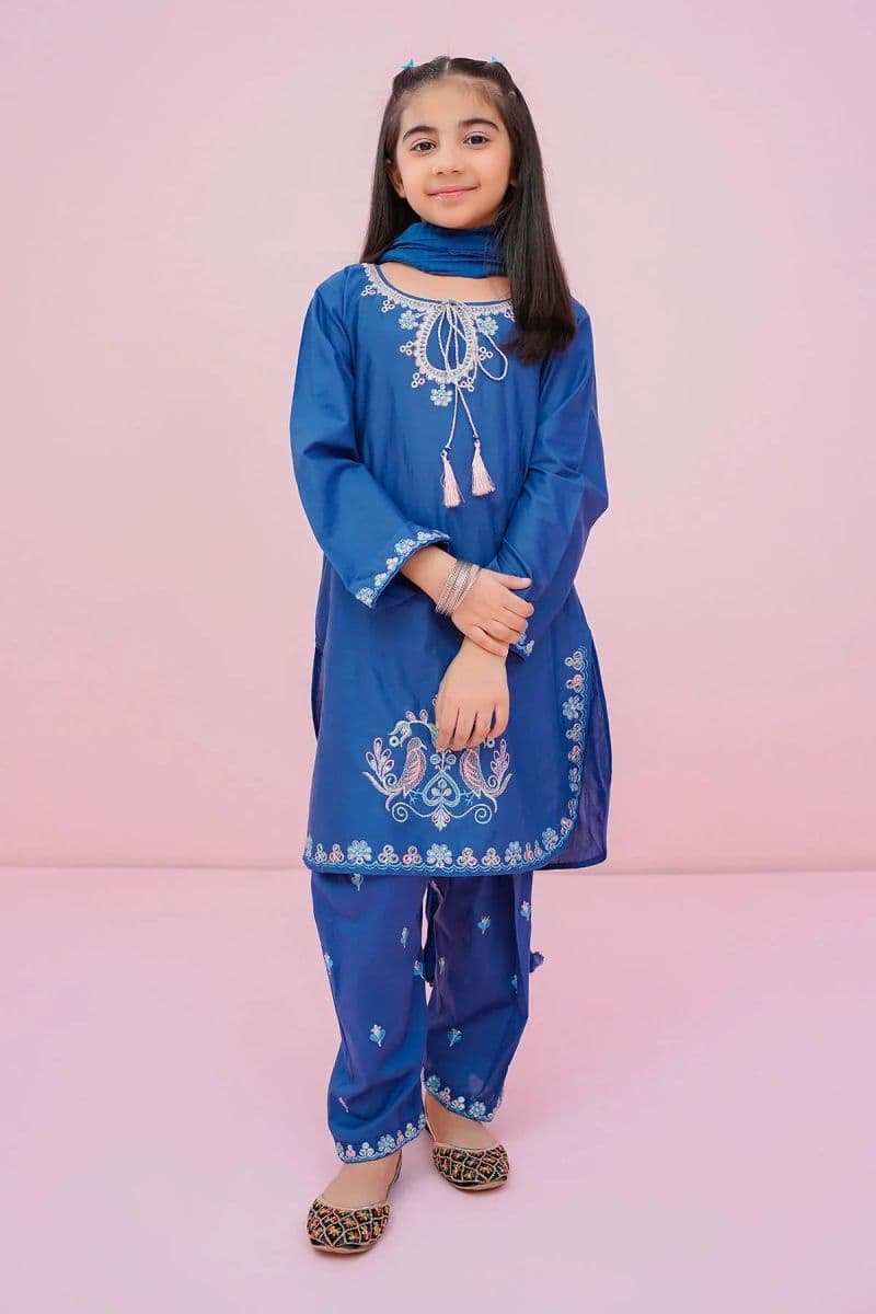 Cotton Embroidered 3 Pc Suit thumbnail