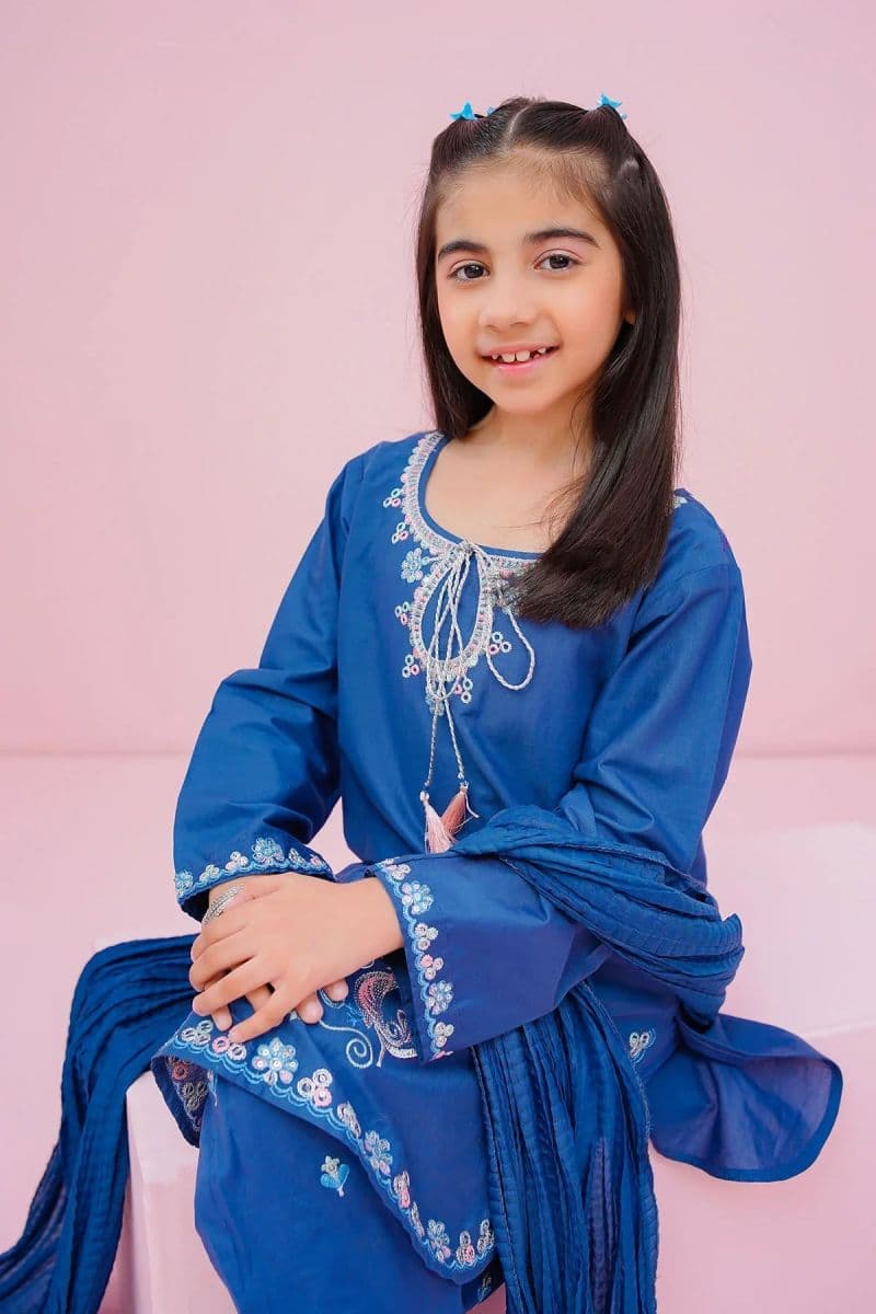 Cotton Embroidered 3 Pc Suit thumbnail