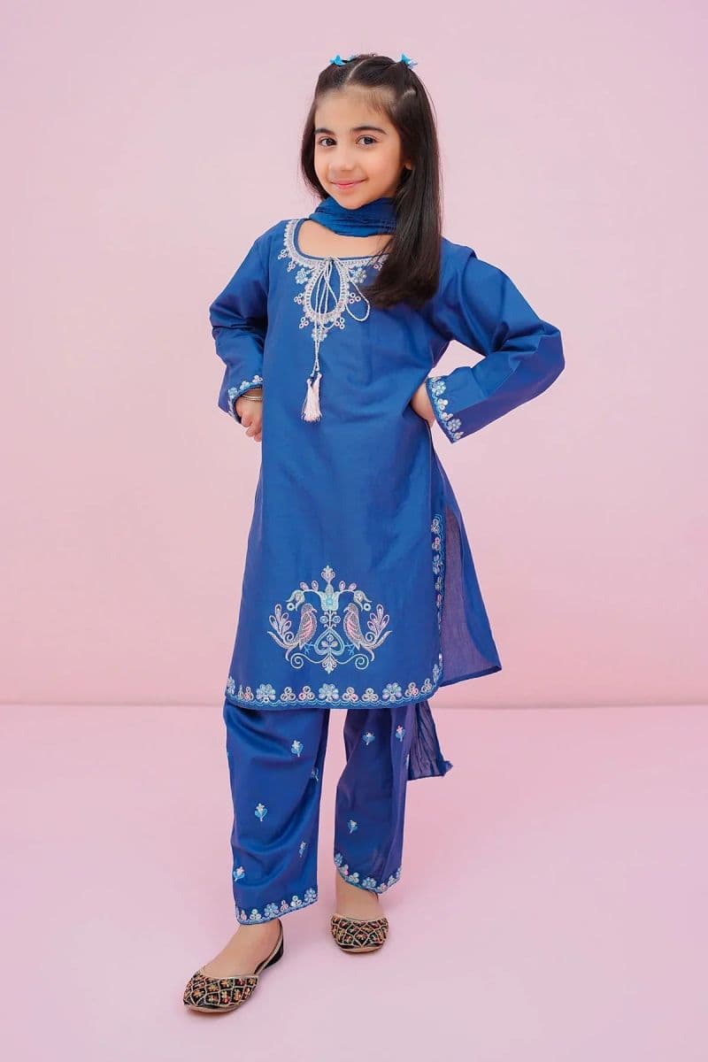 Cotton Embroidered 3 Pc Suit thumbnail