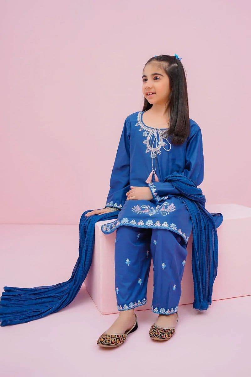 Cotton Embroidered 3 Pc Suit thumbnail