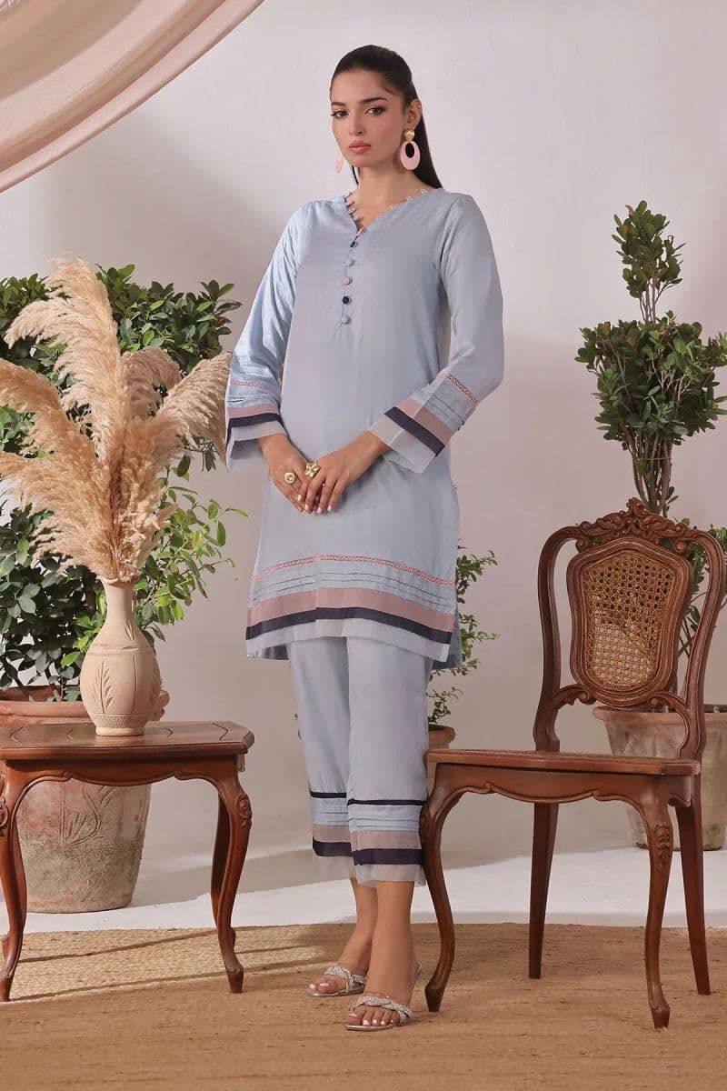 Cotton Jacquard Womens 2 Pc Suit thumbnail