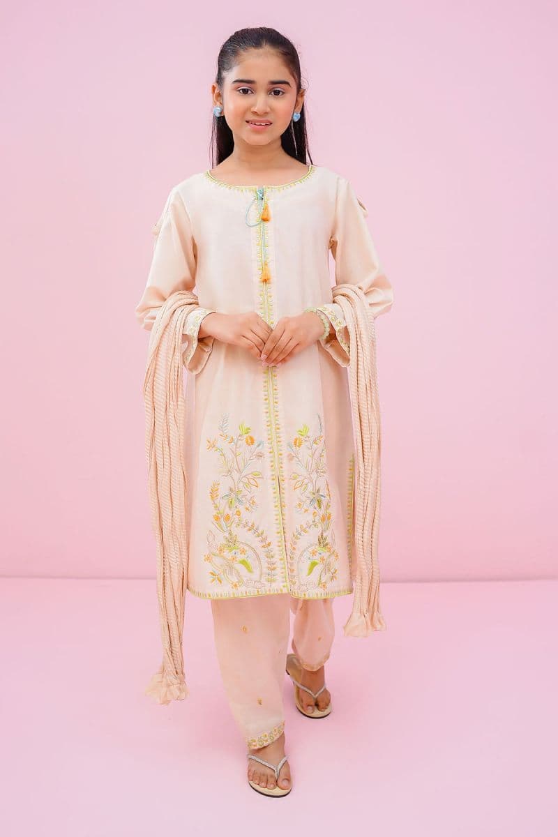 Cotton Embroidered 3 Pc Suit thumbnail