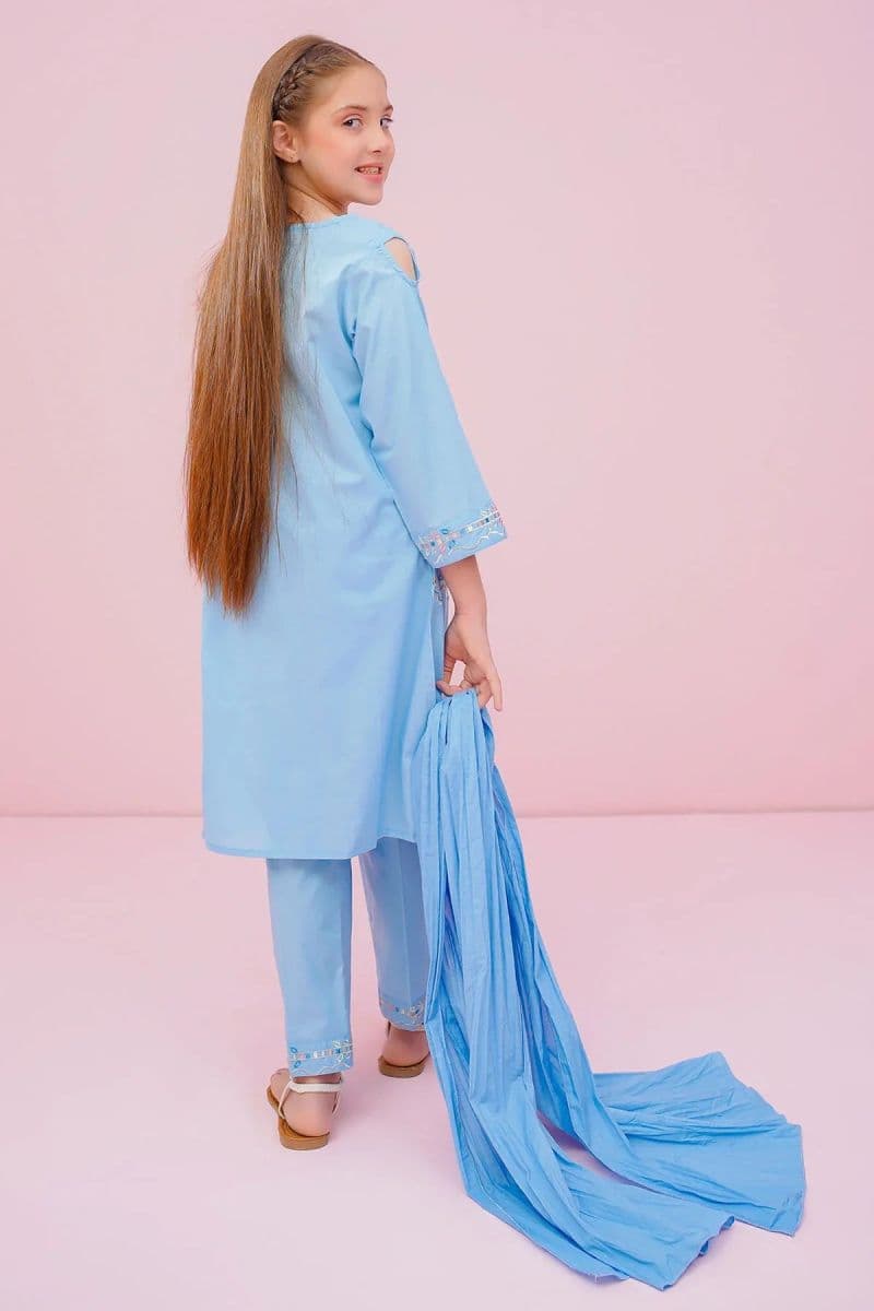 Cotton Embroidered 3 Pc Suit thumbnail