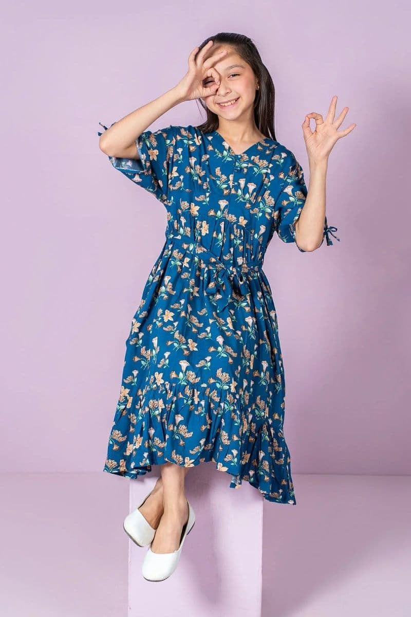 Boski Linen Printed Dress thumbnail