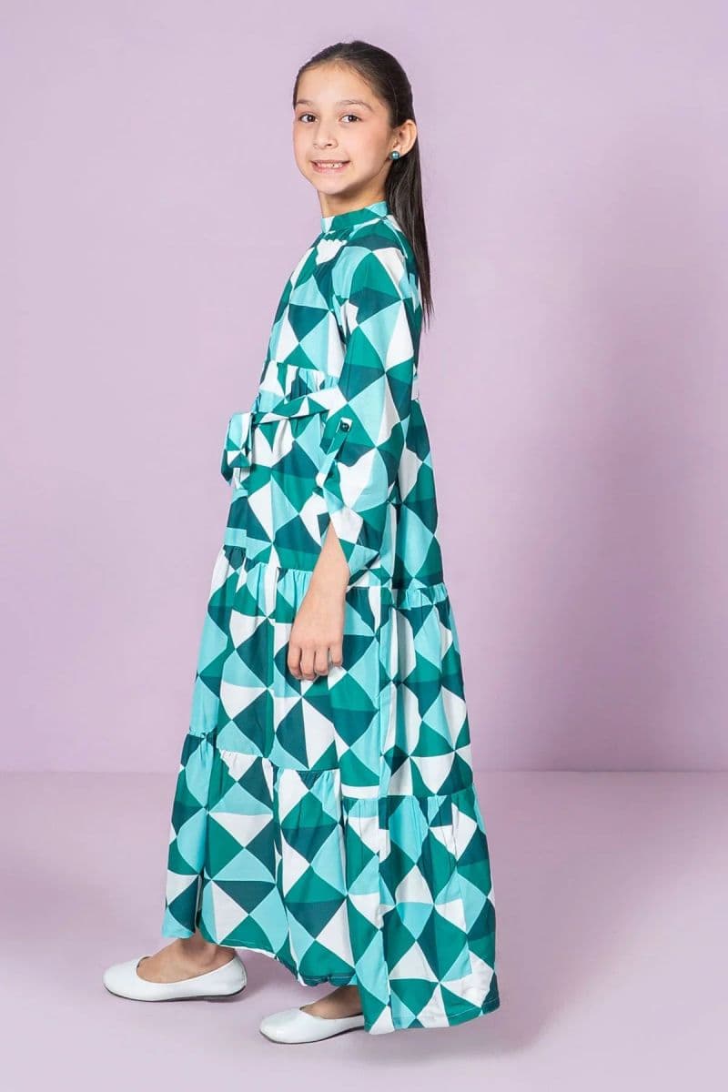 Digital Printed Poly Lawn Dress thumbnail