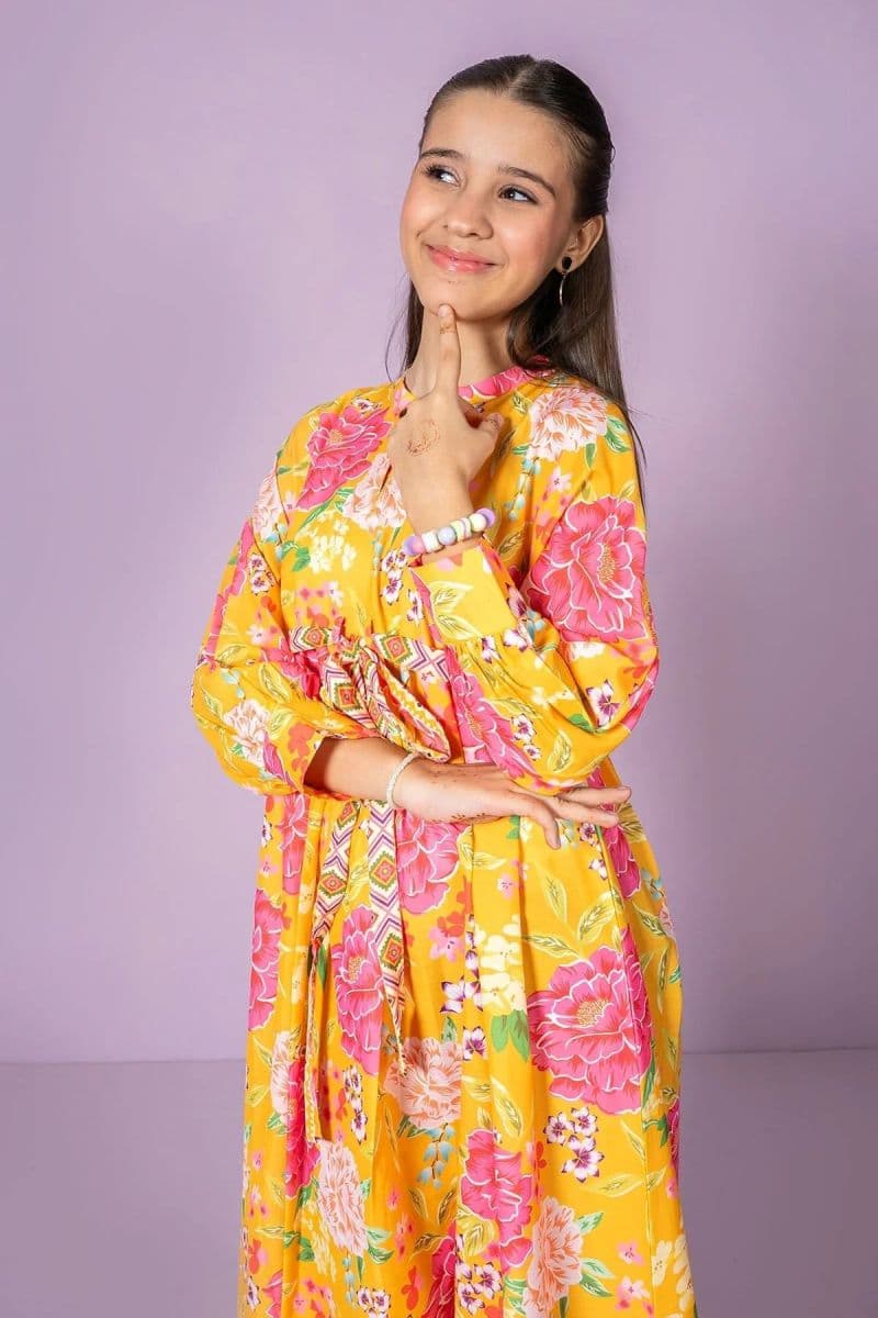 Digital Printed Poly Lawn Dress thumbnail