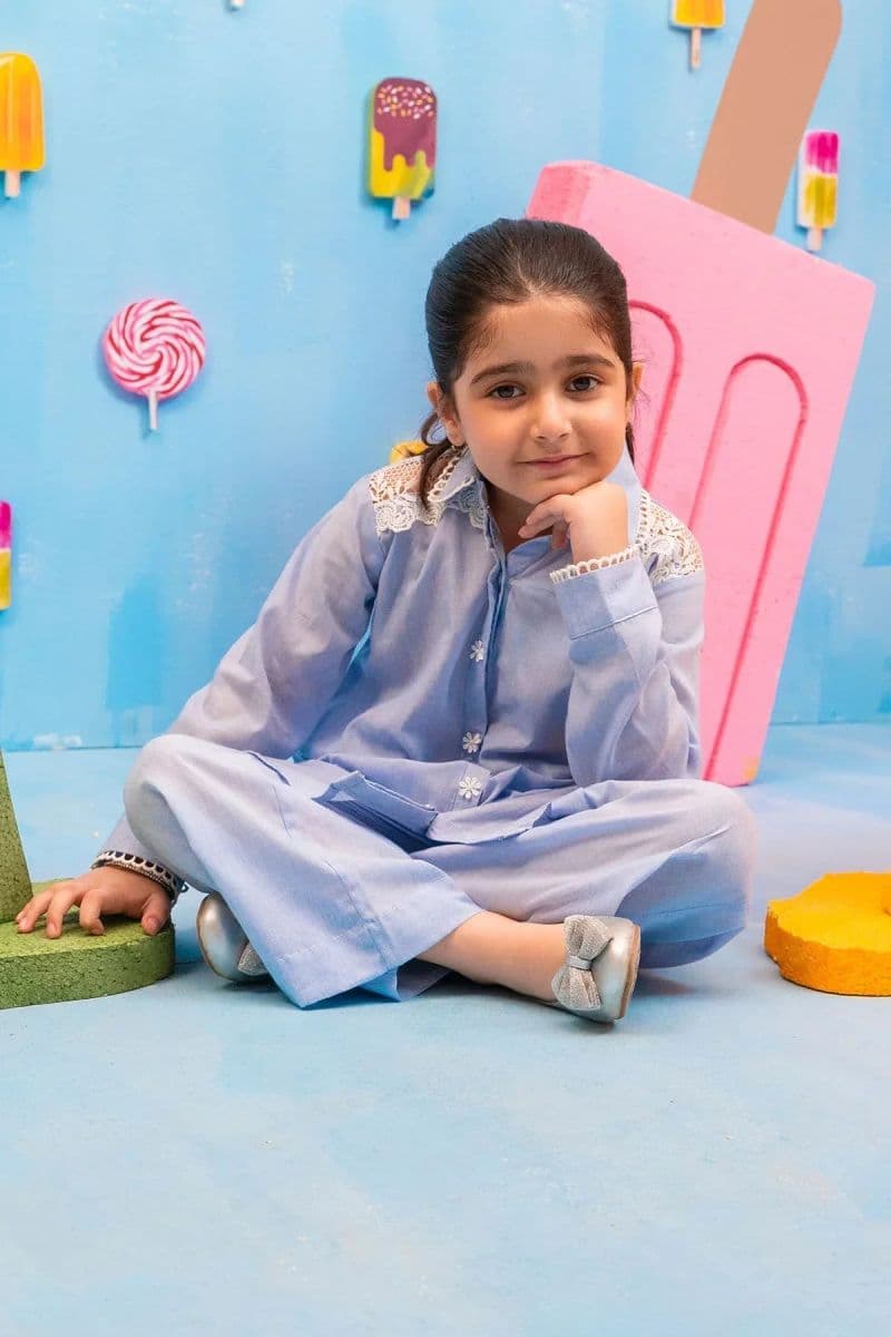 Chambray Cotton 2 Pc Suit thumbnail