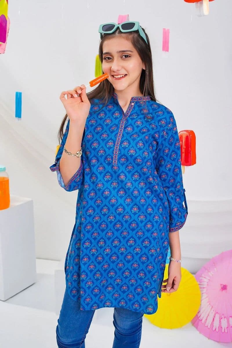 Cotton Lawn Digital Printed Kurta thumbnail