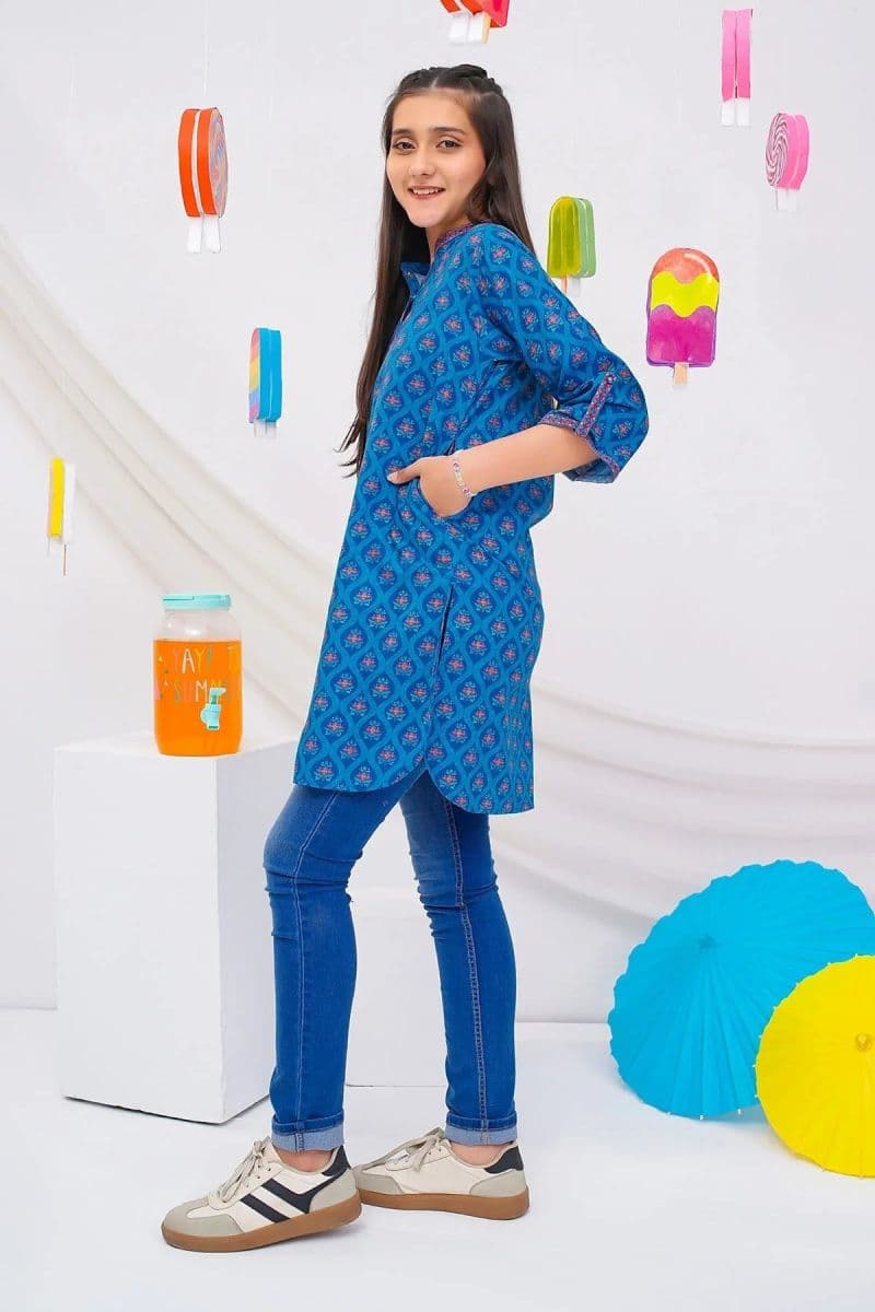 Cotton Lawn Digital Printed Kurta thumbnail