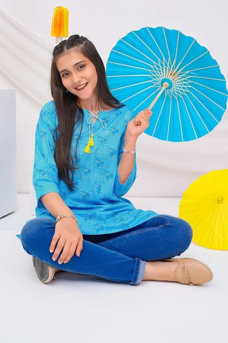 Cotton Lawn Digital Printed Kurta