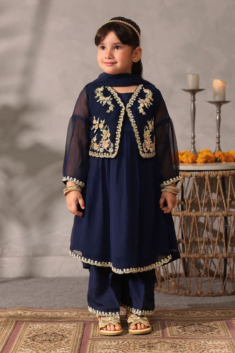 Chiffon Embroidered 3 Pc Suit thumbnail