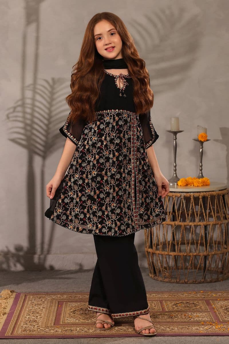 Chiffon Embroidered 3 Pc Suit