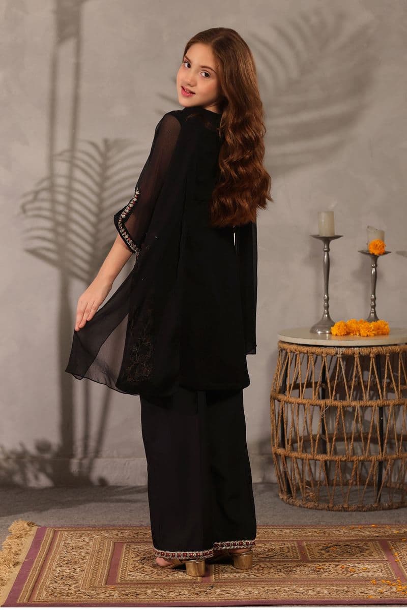 Chiffon Embroidered 3 Pc Suit
