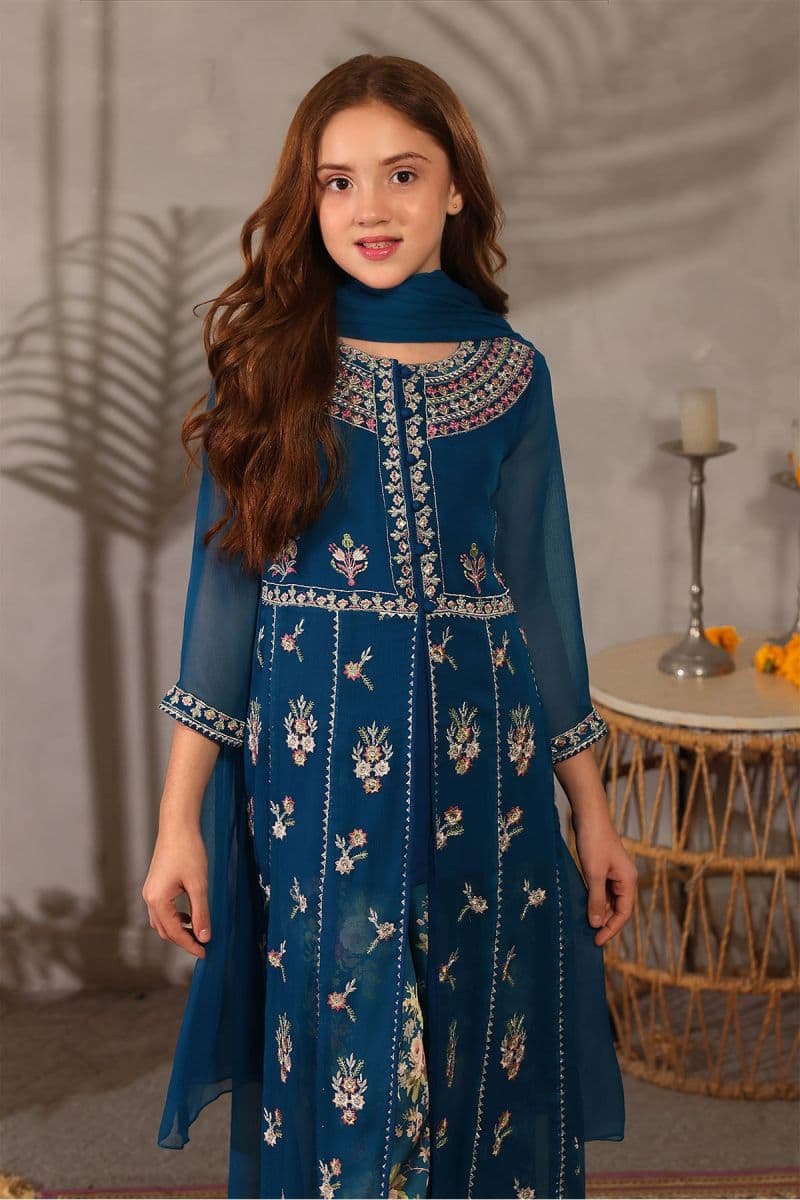 Chiffon Embroidered 3 Pc Suit thumbnail